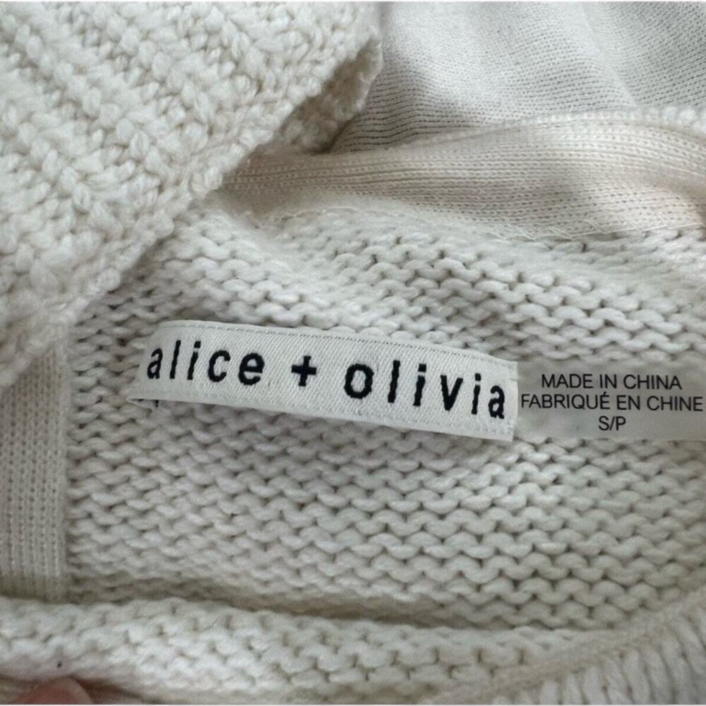 Alice‎ + Olivia Gemini Turtleneck Sweater Wool Blend Knit Soft White Size Small - Picture 12 of 14